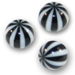 UV-Thread ball - UV Acrylic - Black/White - Different Designs