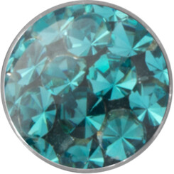 Jewelled disc - Basic Titan - Unicolored with Swarovski crystal