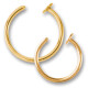 Open nosering  - Gold Line 316 L gold plated 