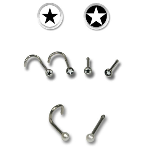 Nose jewellery - 316 L stainless steel - Different designs