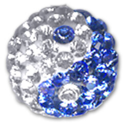 Swarovski Crystal ball - Ying Yang 