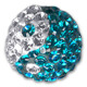 Swarovski Kristallkugel - Ying Yang - 1,6 mm x 6 mm