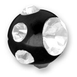 Tiffany ball- Black Steel 316 L