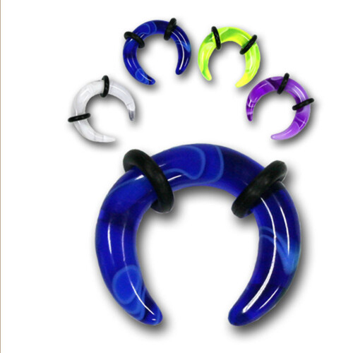 UV Expander - Halbmond acryl marmoriert 5 mm