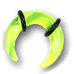 UV Expander - Halbmond acryl marmoriert 5 mm