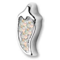 Attachment for tounge barbell with Swarovski Crystal - Chili - 