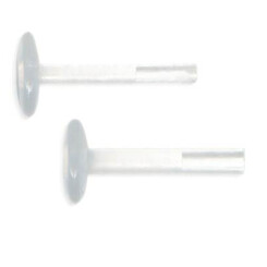 Bioplast internal Labrets - Transparent for Push Stud -...