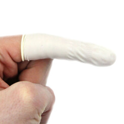 Fingerprotectors - Latex - White 100 Pieces - Size M