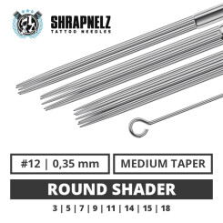 THE INKED ARMY - Shrapnelz Tattoo Needles - Round Shader