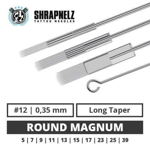 THE INKED ARMY - Shrapnelz Tattoo Needles - Round Magnum 0,35