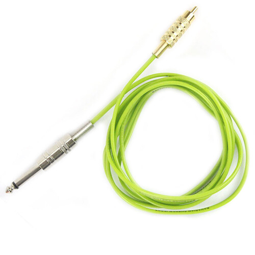 BAVARIAN CUSTOM IRON - RCA Kabel 200 cm - kleur groen