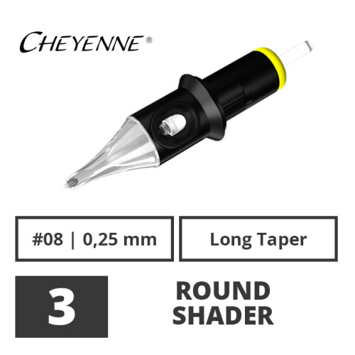 CHEYENNE - Safety Cartridges - 3 Ronde Shader - 0.25