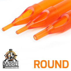 THE INKED ARMY - BARREL - Tattoo Wegwerp Tips - Plastic - Rond - 50 stuks