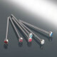 Nose Stud - Basic Titan - With rhinstone - For bending yourself -  0,8 mm - CZ white - 5 Pcs/Pack