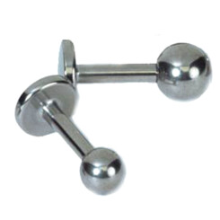 Labret Studs - Basic Titan - With Ball 1,2 mm x 4 mm 3 mm...