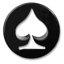 Tunnel - UV-Acrylic - Spade Black 12 mm