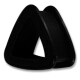 Flesh Tunnel - Silicone - Triangle Black