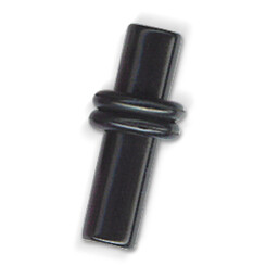 Plug - Mit O-Ring - Schwarz - 3 mm