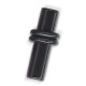 Plug - With O-Rings - Black - 8 mm