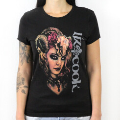 Eternal Ink - Dames - Liz Cook T-Shirt - Zwart XL