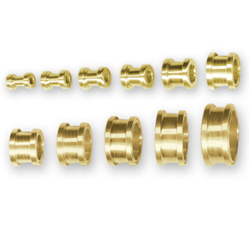 Flesh Tunnel - Gold Line 316 L gold plated