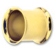 Double Flared Tunnel - PVD Gold 316 L - 8 mm Inside Length