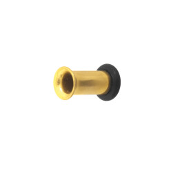 Single Flared Tunnel - PVD Gold 316 L - 7 mm...