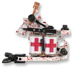 Bavarian Custom Irons - Tattoo Machine - Dresden - Liner Red Cross
