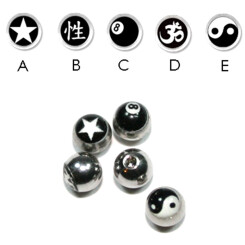 Picture balls - 316 L stainless steel 8 Ball - 5 Pcs/Pack
