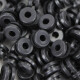 Rubberen ringen voor naaldstangen - Zwart - 20 stuks