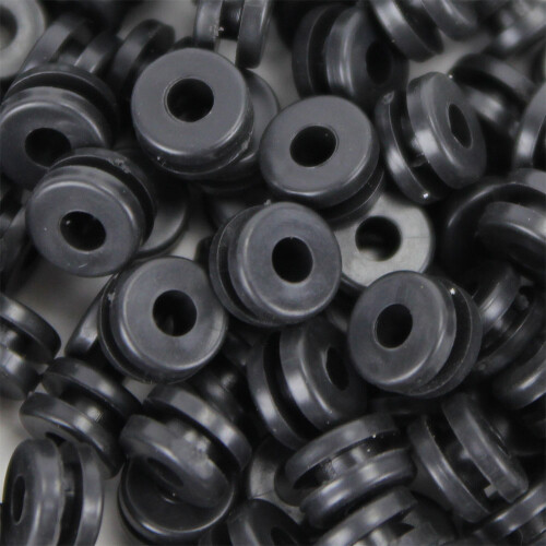 Rubberen ringen voor naaldstangen - Zwart - 100 stuks