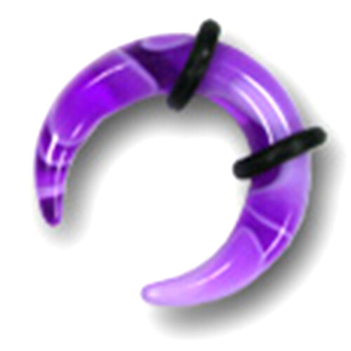 UV Expander - Halfmoon acryl marmoriert 5 mm Purple - 2...