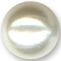 Synthetik Perlen mit Gewinde  Weiß 1,2 mm x 3 mm - 10...