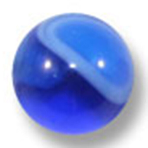 UV Gewindekugel - Marmoriert Blau 1,6 mm x 5 mm - 10 Stück/Pack