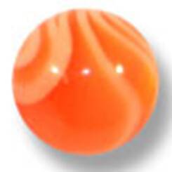 UV Gewindekugel - Marmoriert Orange 1,6 mm x 5 mm - 10...