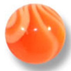 UV Thread Ball - Marbled Orange 1,6 mm x 5 mm - 10 Pcs/Pack