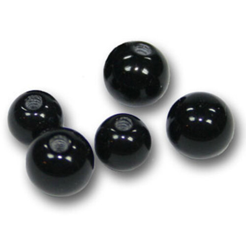 UV Gewindekugel - Farbig Schwarz 1,2 mm x 3 mm - 10 Stück/Pack