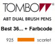 TomBow ABT Dual Brush Pen - Dermatest - 6 Colors - 925 - Scarlet