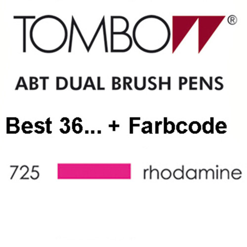 TOMBOW - ABT Dual Brush Pen - Dermatest - Rhodamine Rood