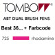 TOMBOW - ABT Dual Brush Pen - Dermatest - Rhodamine Rood