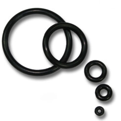 O-Rings for Piercings - Rubber - Black