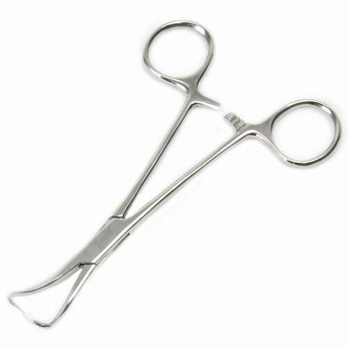 Cloth Holding Forceps - pointed
