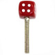 Contact screws Silver with dice red M3