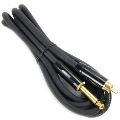 FANCY RCA silicone cable 180 cm - color black
