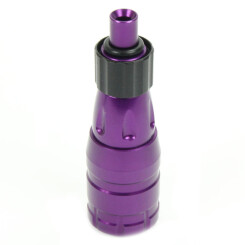 Tattoo Cartridge Grip - Flexible - Nut - Aluminum - Purple - Ø 25 mm