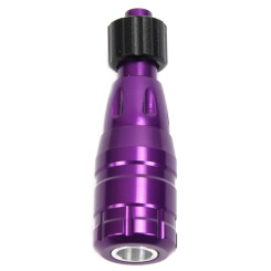 Tattoo Cartridge Grip - Flexible - Nut - Aluminum - Purple - Ø 25 mm