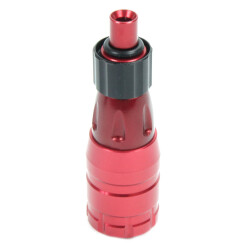 Tatoeage Cartridge Grip  - Flexibel - Groef - Aluminium - Rood - Ø 25 mm
