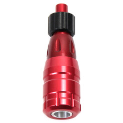 Tattoo Cartridge Grip - Flexible - Nut - Aluminum - Red - Ø 25 mm