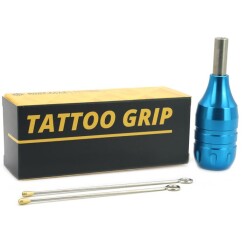 Tattoo Flexible Grip - Fixed - Backstem - Aluminum - Blue - Ø 25 mm
