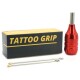 Tattoo Flexible Grip - Fixed - Backstem - Aluminum - Red - Ø 25 mm